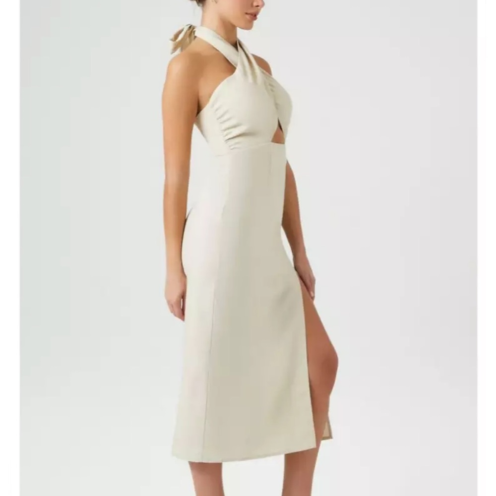 Forever 21 slit linen dress